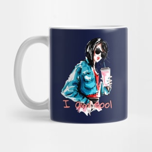 Cool girl in sunglasses Mug